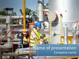 Gas Transportation System PowerPoint Template