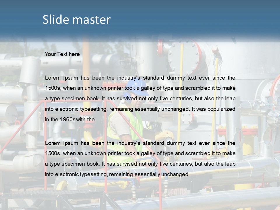 Gas Transportation System PowerPoint Template