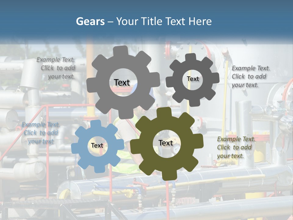 Gas Transportation System PowerPoint Template