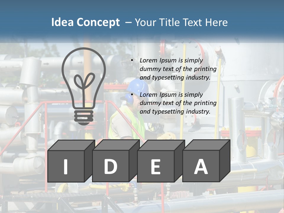 Gas Transportation System PowerPoint Template