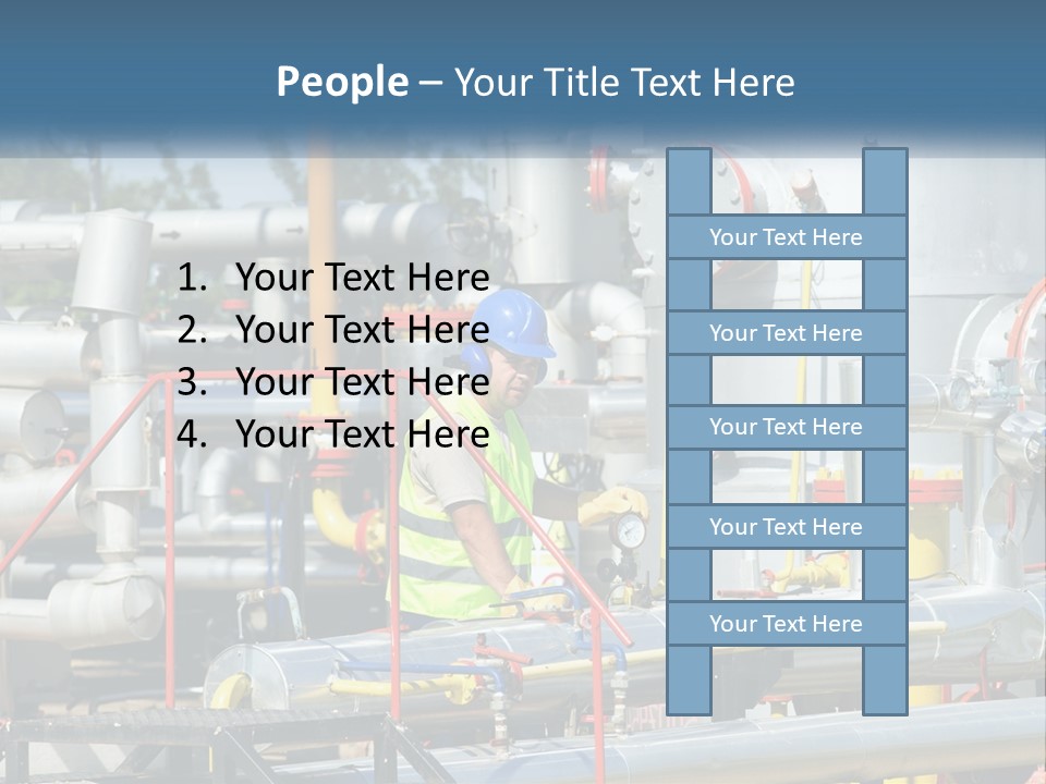 Gas Transportation System PowerPoint Template