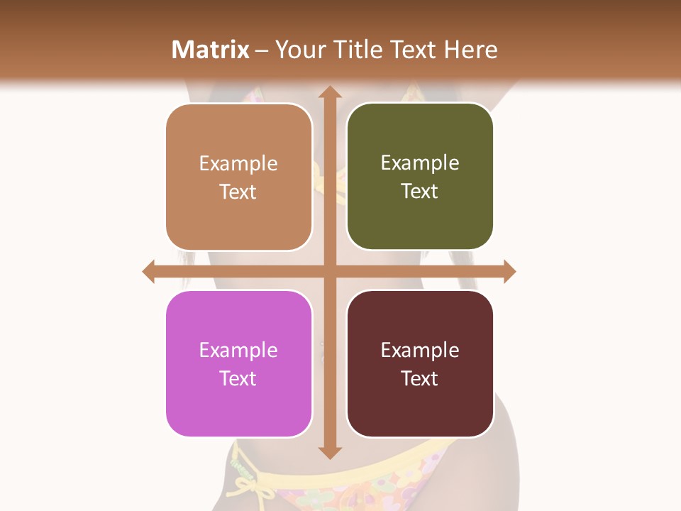 Girl In Swimsuit PowerPoint Template