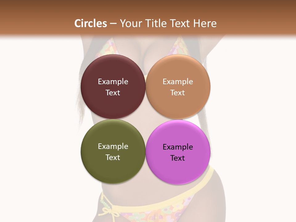 Girl In Swimsuit PowerPoint Template