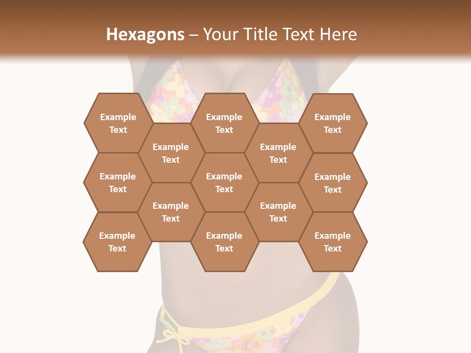 Girl In Swimsuit PowerPoint Template