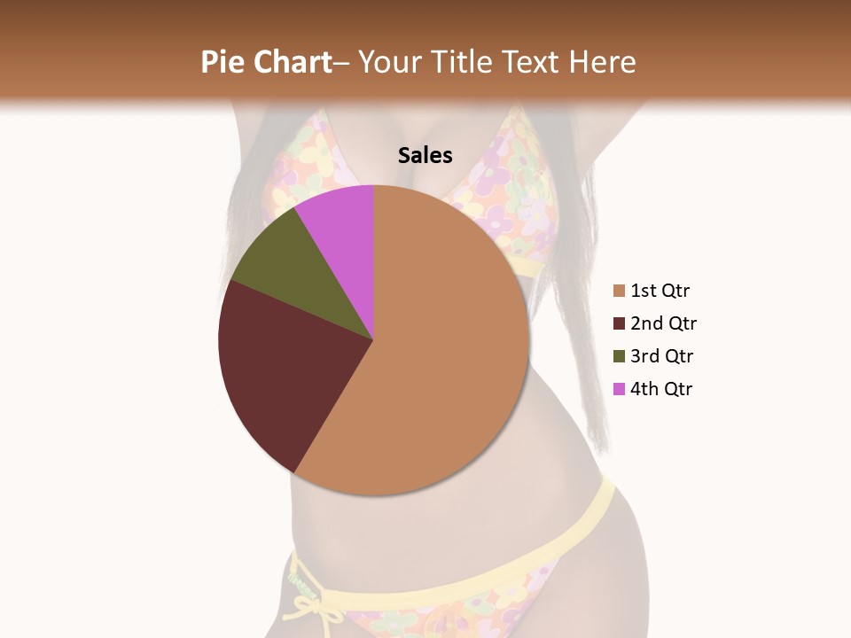 Girl In Swimsuit PowerPoint Template