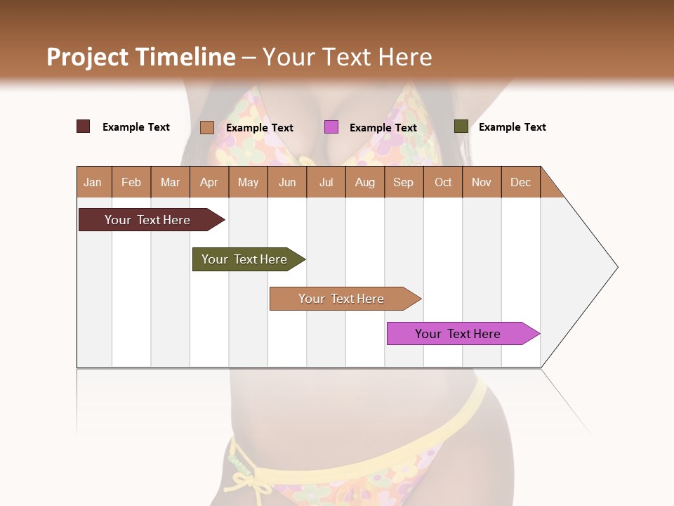 Girl In Swimsuit PowerPoint Template