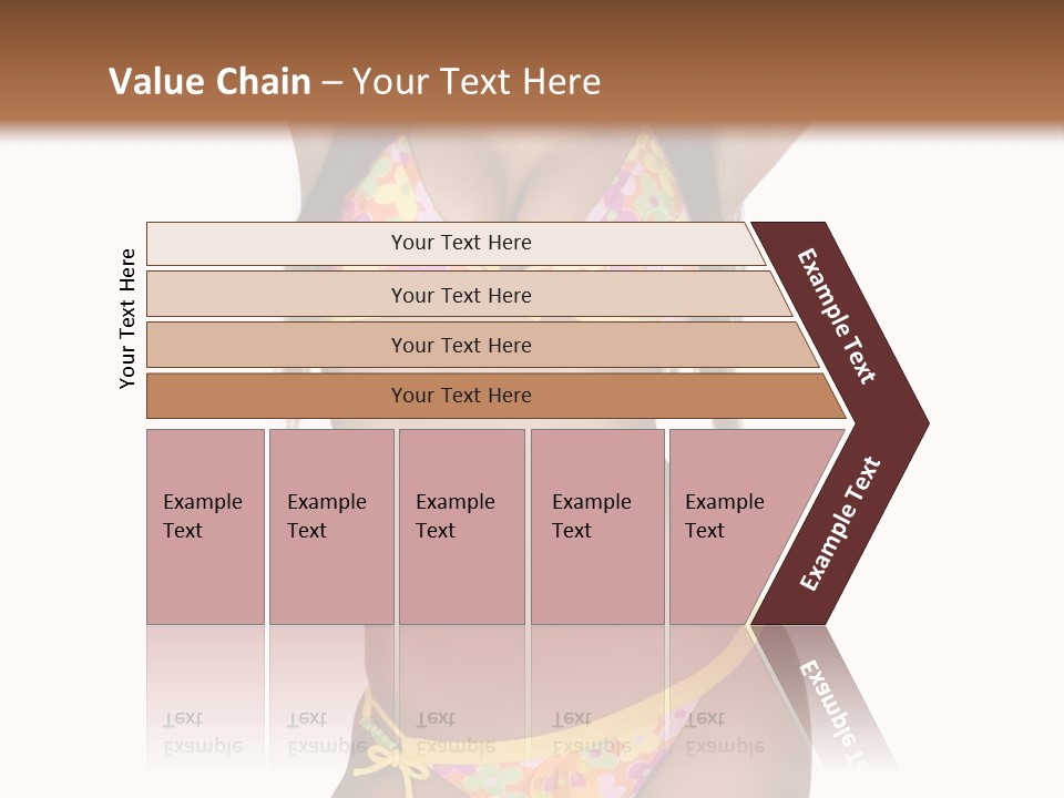 Girl In Swimsuit PowerPoint Template