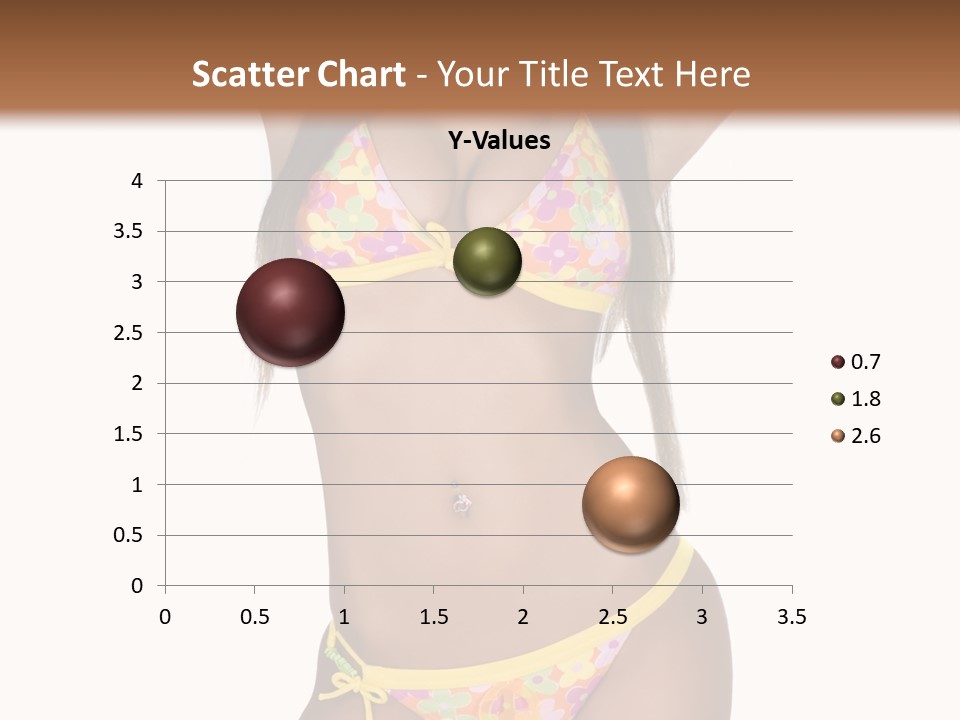 Girl In Swimsuit PowerPoint Template