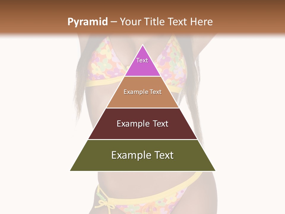 Girl In Swimsuit PowerPoint Template