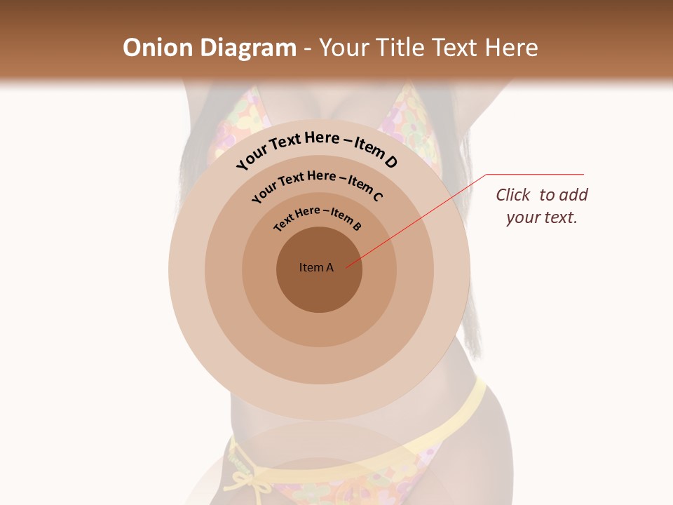 Girl In Swimsuit PowerPoint Template