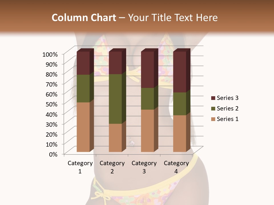 Girl In Swimsuit PowerPoint Template