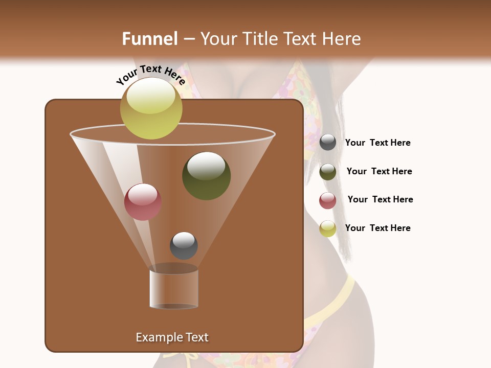 Girl In Swimsuit PowerPoint Template