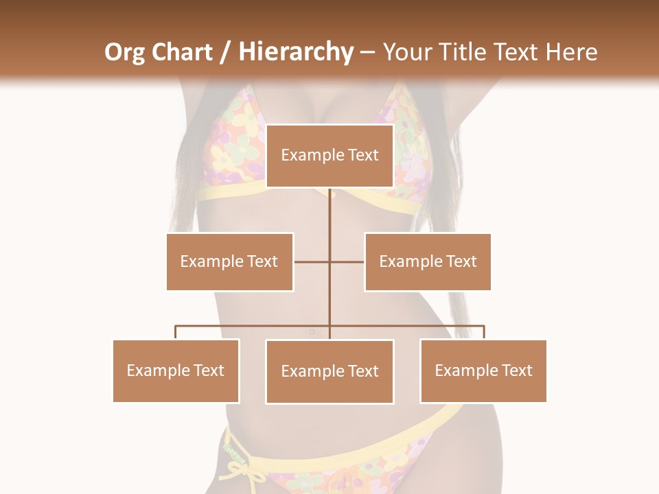 Girl In Swimsuit PowerPoint Template