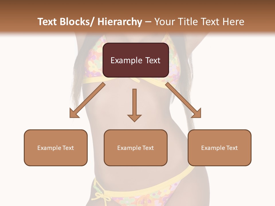 Girl In Swimsuit PowerPoint Template