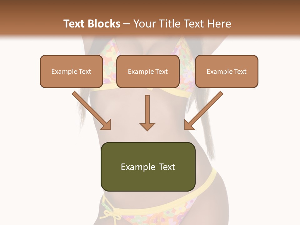 Girl In Swimsuit PowerPoint Template