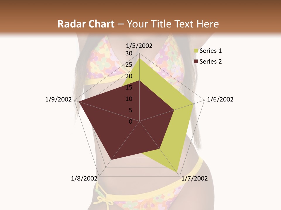 Girl In Swimsuit PowerPoint Template