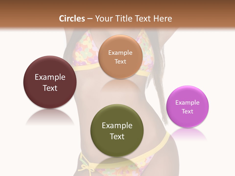 Girl In Swimsuit PowerPoint Template