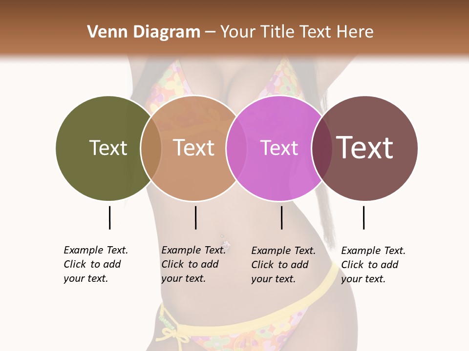 Girl In Swimsuit PowerPoint Template