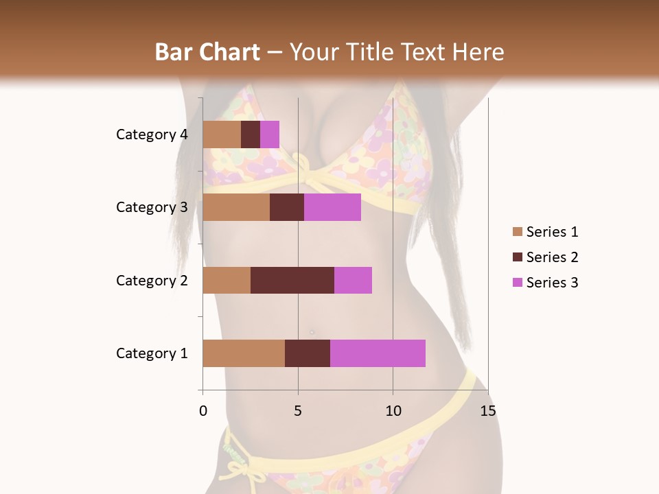 Girl In Swimsuit PowerPoint Template