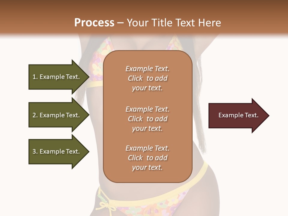 Girl In Swimsuit PowerPoint Template