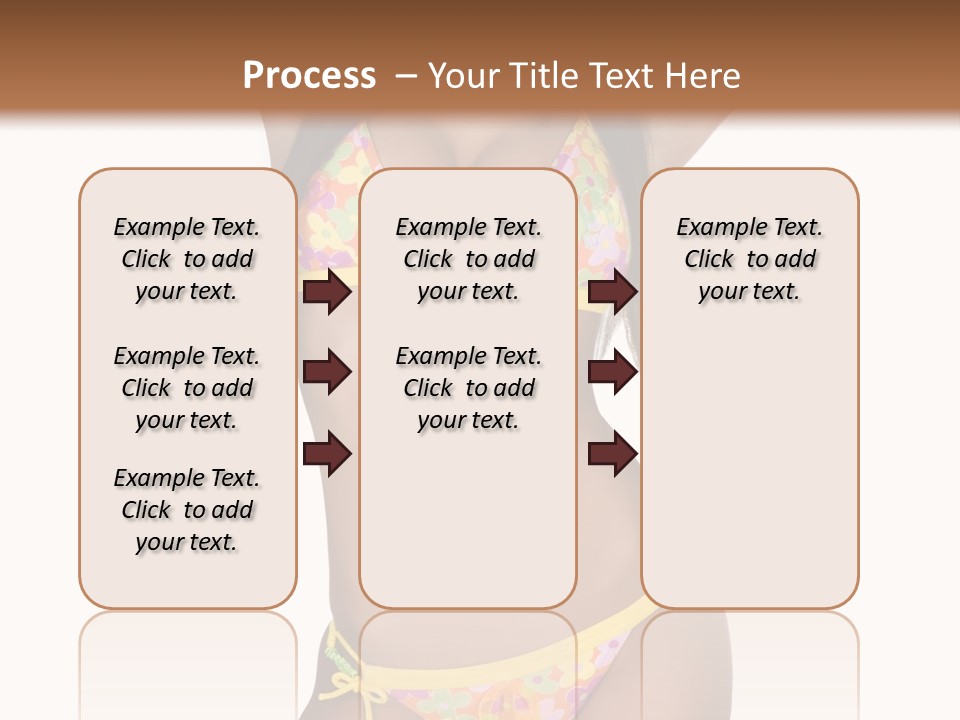 Girl In Swimsuit PowerPoint Template