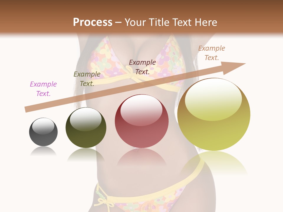 Girl In Swimsuit PowerPoint Template