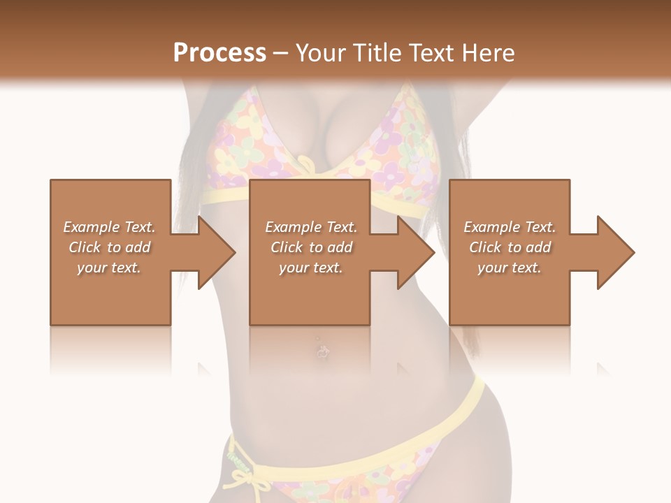 Girl In Swimsuit PowerPoint Template