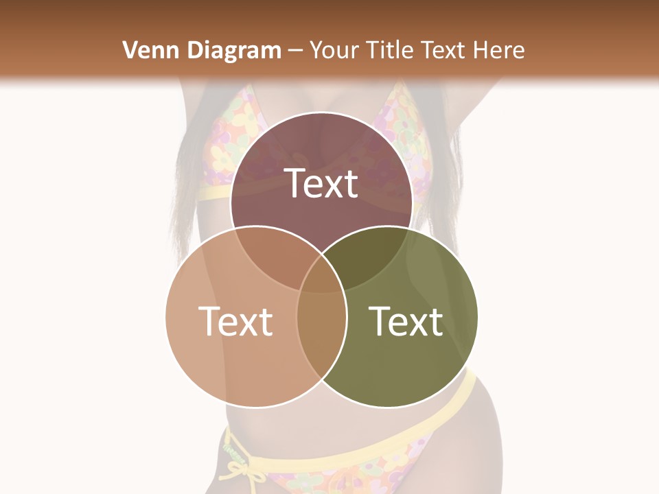 Girl In Swimsuit PowerPoint Template