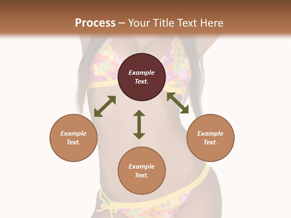 Girl In Swimsuit PowerPoint Template