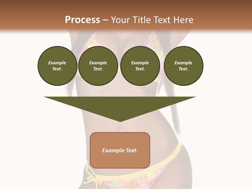 Girl In Swimsuit PowerPoint Template