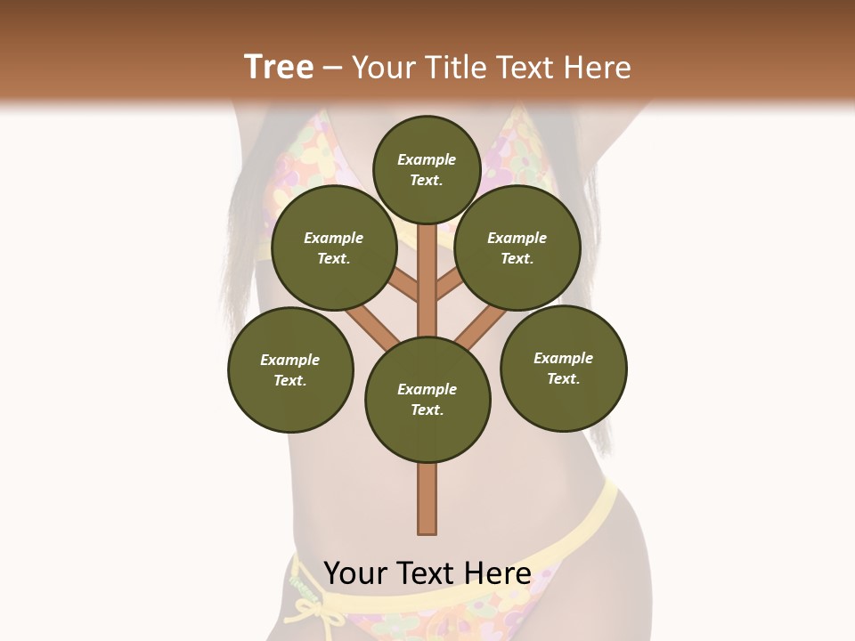 Girl In Swimsuit PowerPoint Template