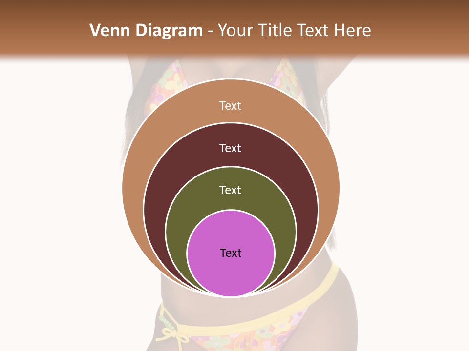 Girl In Swimsuit PowerPoint Template