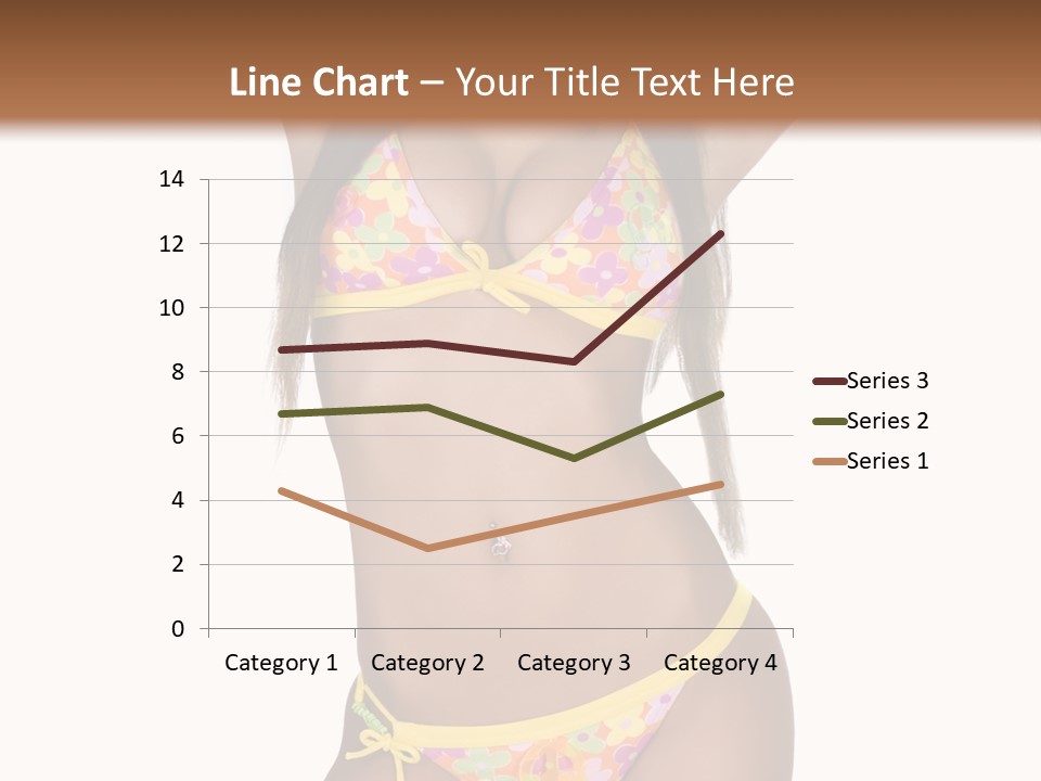 Girl In Swimsuit PowerPoint Template