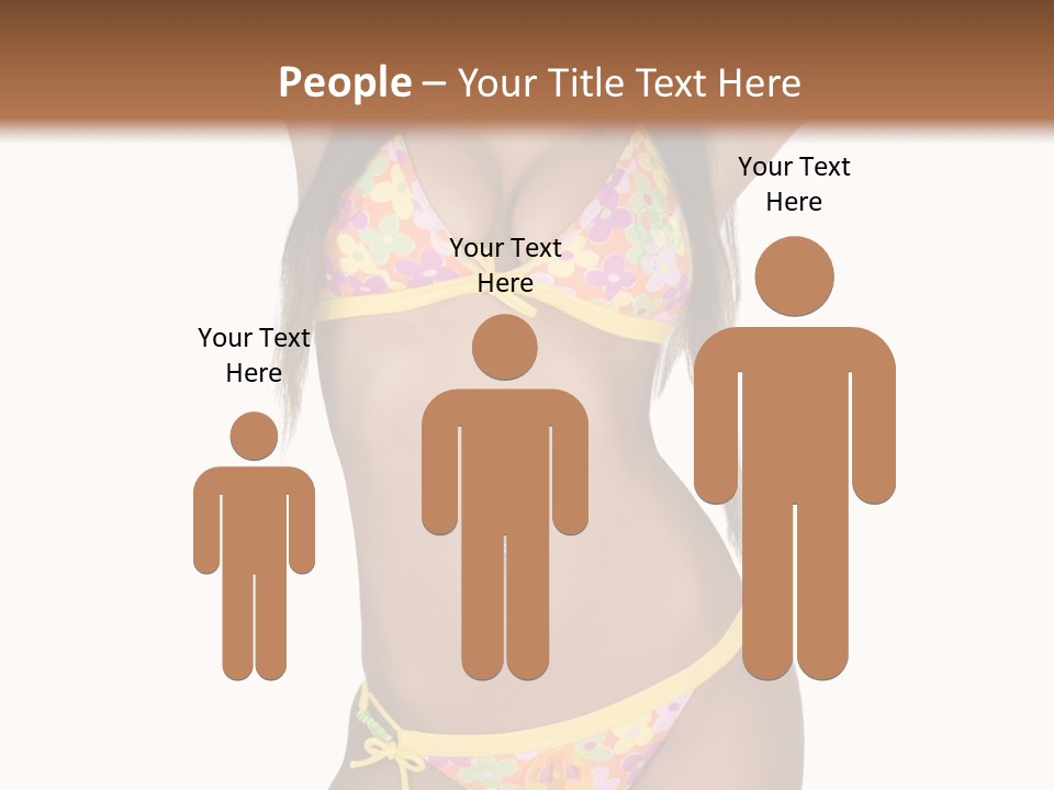 Girl In Swimsuit PowerPoint Template