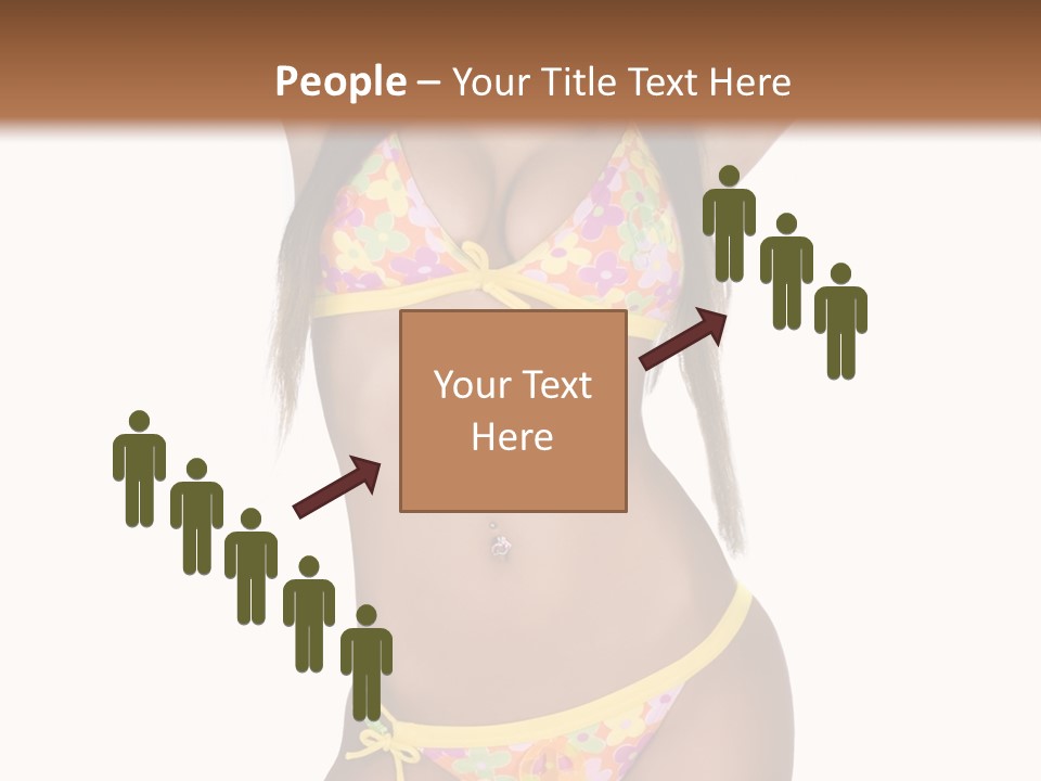 Girl In Swimsuit PowerPoint Template