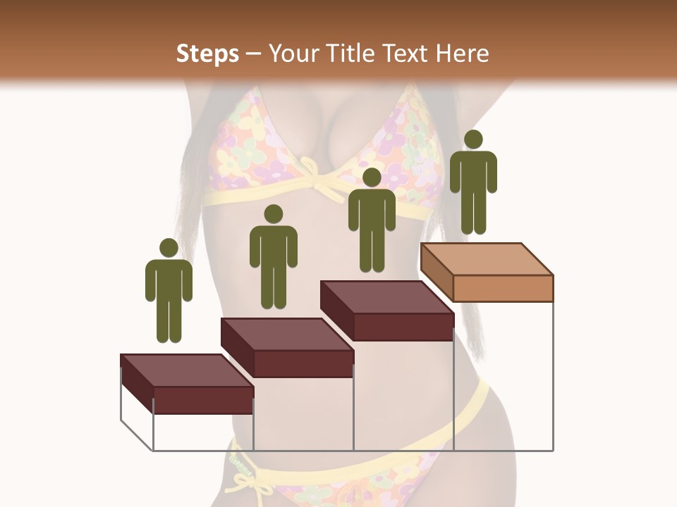 Girl In Swimsuit PowerPoint Template