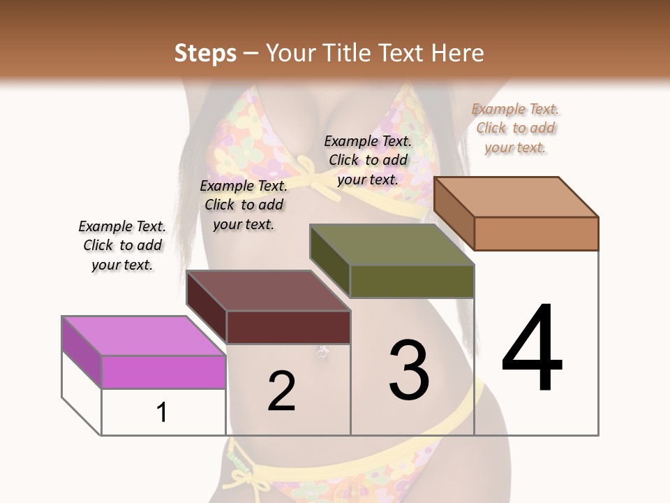 Girl In Swimsuit PowerPoint Template