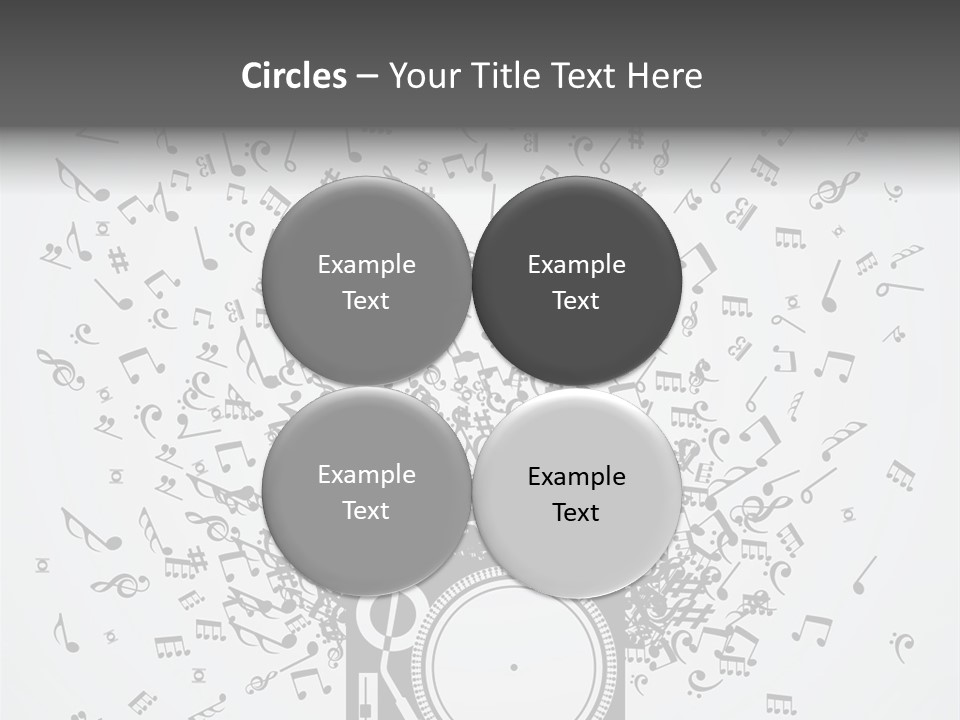 Music Plays From The Speaker PowerPoint Template