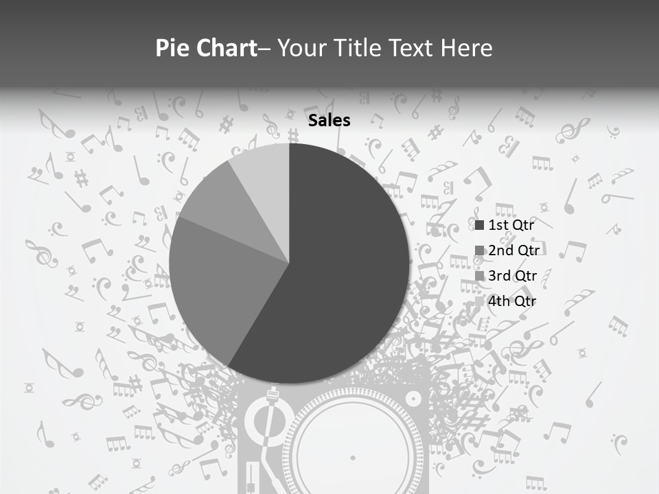 Music Plays From The Speaker PowerPoint Template