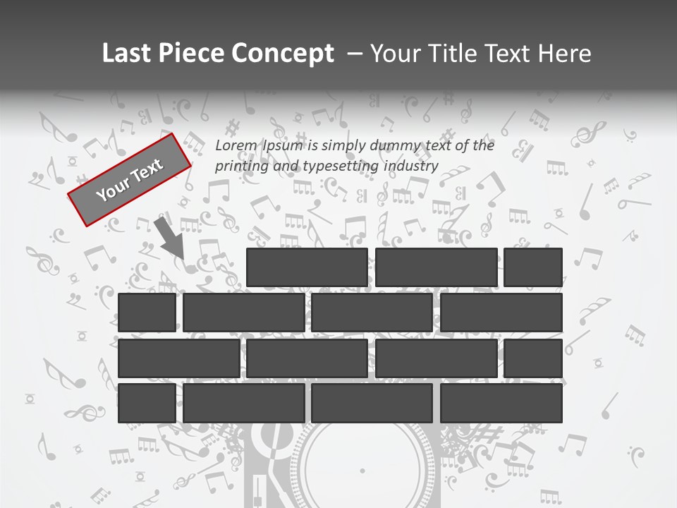 Music Plays From The Speaker PowerPoint Template
