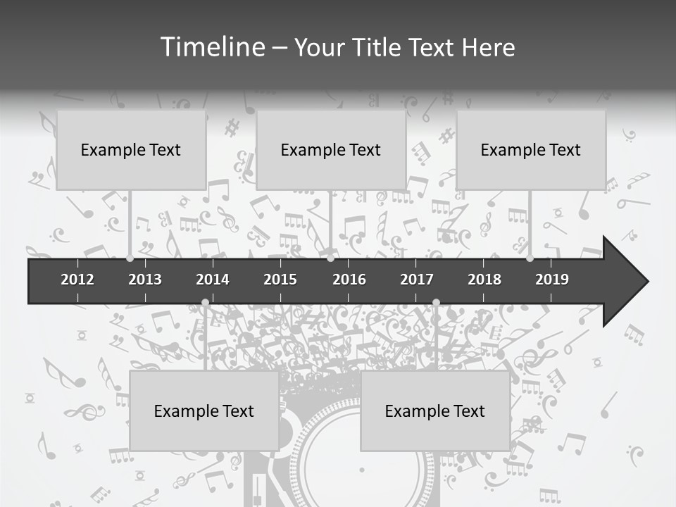 Music Plays From The Speaker PowerPoint Template