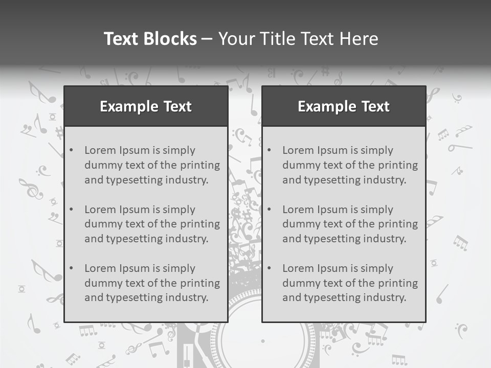 Music Plays From The Speaker PowerPoint Template