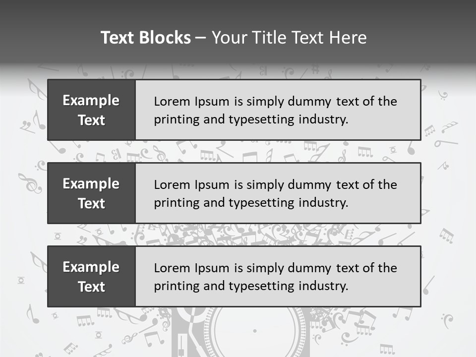 Music Plays From The Speaker PowerPoint Template