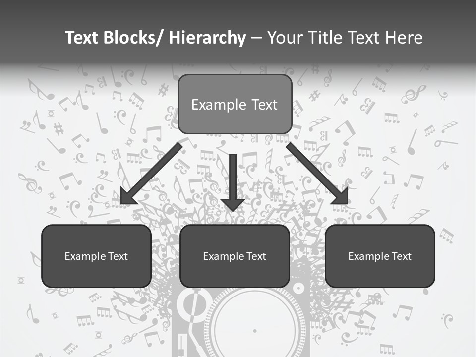 Music Plays From The Speaker PowerPoint Template