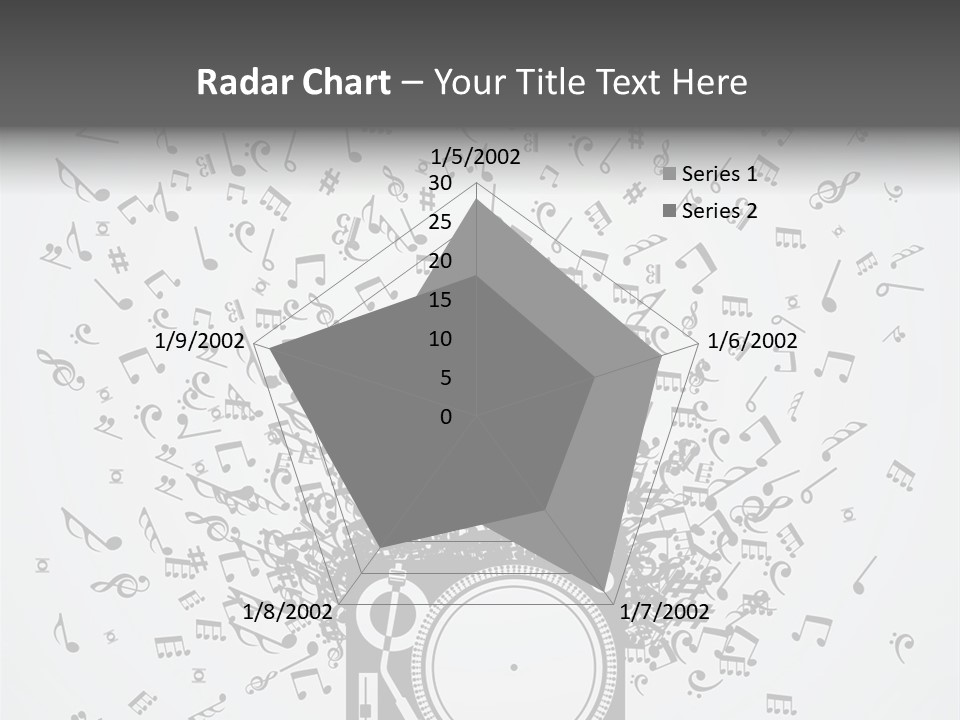 Music Plays From The Speaker PowerPoint Template