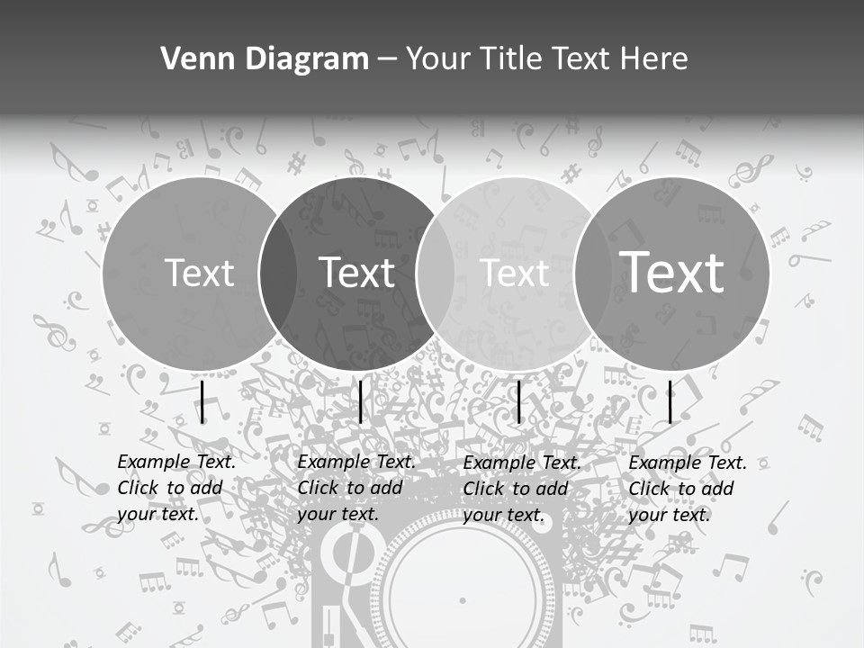 Music Plays From The Speaker PowerPoint Template