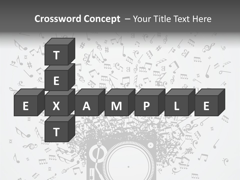 Music Plays From The Speaker PowerPoint Template