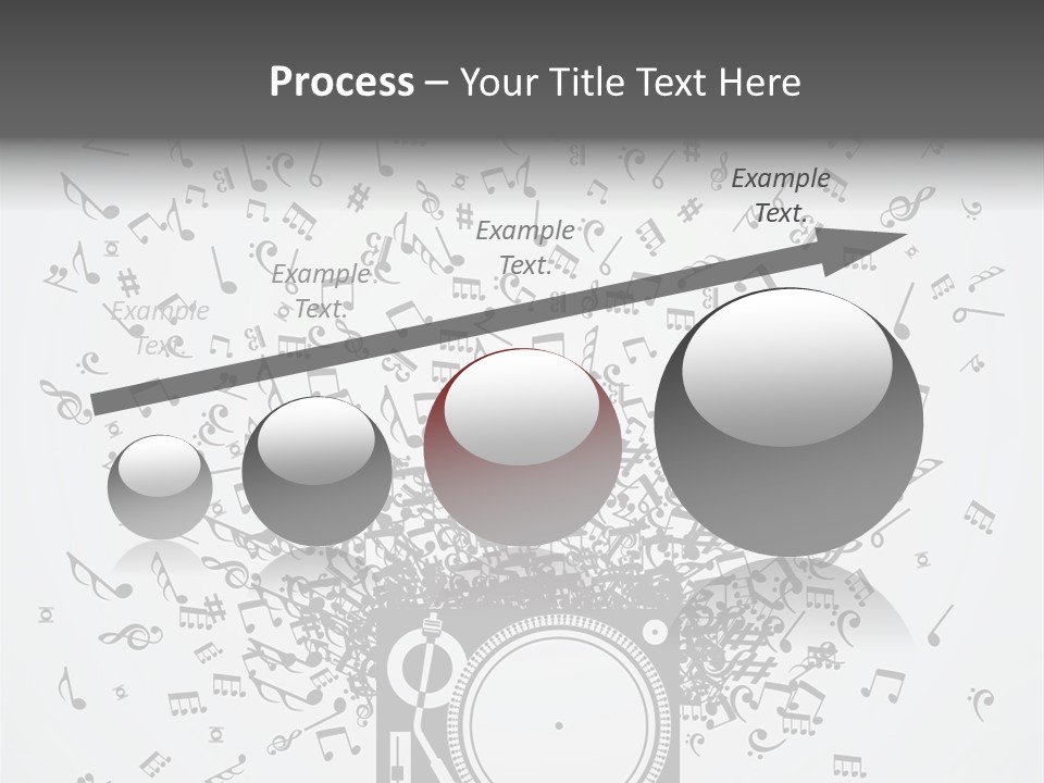 Music Plays From The Speaker PowerPoint Template