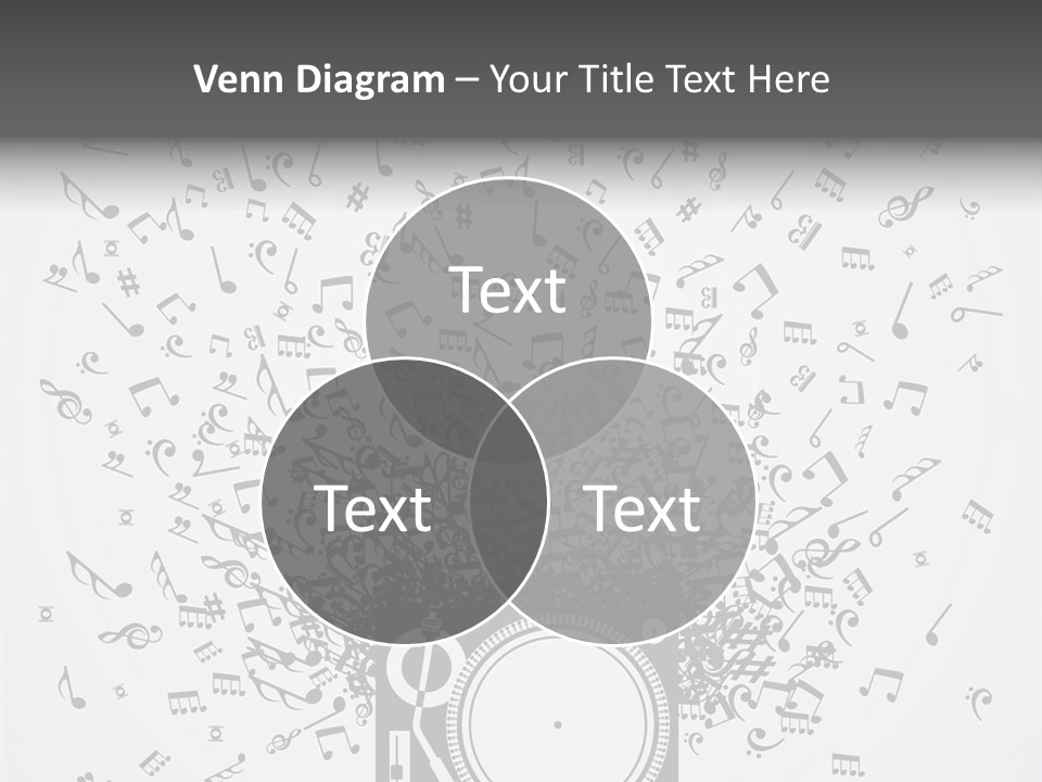 Music Plays From The Speaker PowerPoint Template