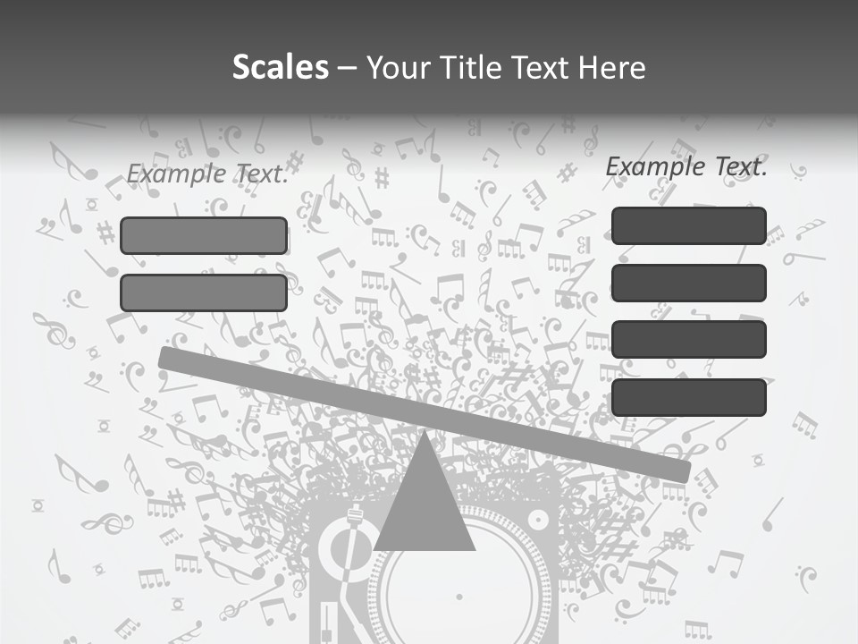 Music Plays From The Speaker PowerPoint Template